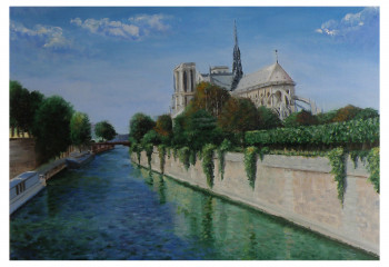 Œuvre contemporaine nommée « Paris Notre Dame », Réalisée par NOëLLE HUIN