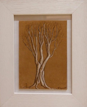 Œuvre contemporaine nommée « arbre en forme », Réalisée par LAURENT SERRE