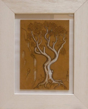Œuvre contemporaine nommée « arbre et forme », Réalisée par LAURENT SERRE