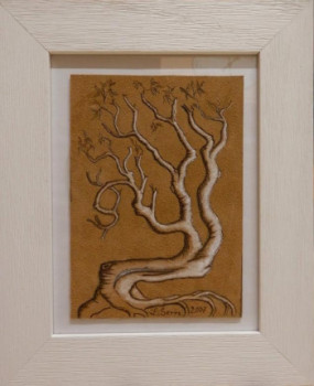 Œuvre contemporaine nommée « forme et arbre », Réalisée par LAURENT SERRE
