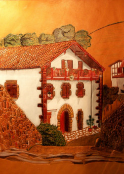 Œuvre contemporaine nommée « Maison Basque 3 », Réalisée par LAURENT SERRE