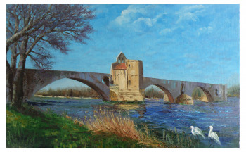 Œuvre contemporaine nommée « Pont d'Avignon », Réalisée par NOëLLE HUIN