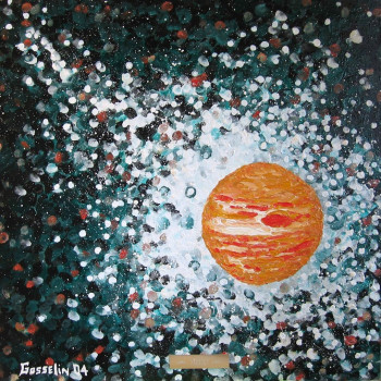 Œuvre contemporaine nommée « Jupiter », Réalisée par GéRALD GOSSELIN