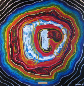 Œuvre contemporaine nommée « Supernova Remnant », Réalisée par GéRALD GOSSELIN