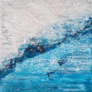 Œuvre contemporaine nommée « Lac glacé / Icy Lake #15005 », Réalisée par KLARA