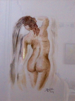 Œuvre contemporaine nommée « Nudité rousse », Réalisée par PATRICIA DELEY
