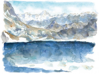 Œuvre contemporaine nommée « Le lac Gentau », Réalisée par NATHALIE MAGROU