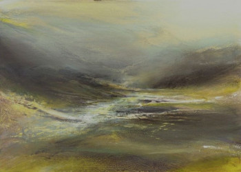 Œuvre contemporaine nommée « La vallée de Glencoe », Réalisée par B.ALEXIS