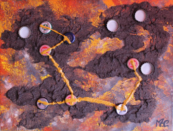 Œuvre contemporaine nommée « voyager », Réalisée par MARIA COUTINHO / MARIA C.
