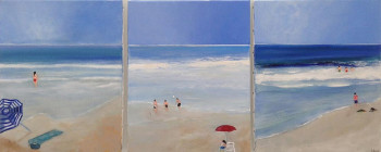 Œuvre contemporaine nommée « Scènes de plage », Réalisée par VICTOR SASPORTAS