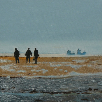 Œuvre contemporaine nommée « Retour de la Pointe Chauveau », Réalisée par PICH