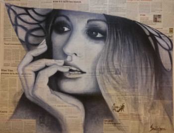 Œuvre contemporaine nommée « BELLE DE JOUR », Réalisée par FREDERIQUE