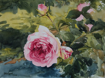Œuvre contemporaine nommée « Rose N°2 », Réalisée par ZHUYAN
