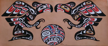 Œuvre contemporaine nommée « Esprit Haida », Réalisée par LAURENT SERRE