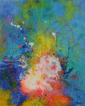 Œuvre contemporaine nommée « NEBULEUSE 19 », Réalisée par MIREILLE MAURY