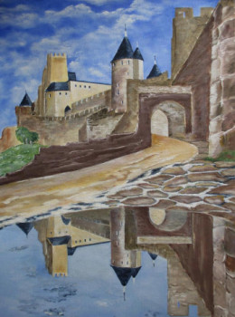 Œuvre contemporaine nommée « Carcassonne », Réalisée par GéRARD PACROS