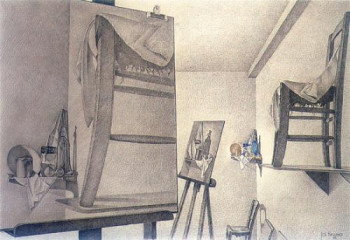 Œuvre contemporaine nommée « Atelier », Réalisée par JEAN-CHARLES BELLIARD