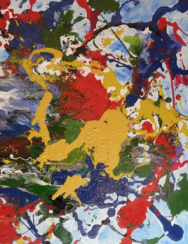 Œuvre contemporaine nommée « Le printemps s'éclate - 2 », Réalisée par NICOLE SADIN