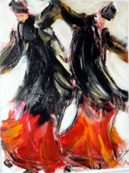 Œuvre contemporaine nommée « Dansons à en perdre le souffle  », Réalisée par CARLO AVENTURIERO