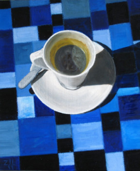 Œuvre contemporaine nommée « La tasse à café / The coffee cup / Tazza a caffè », Réalisée par JEAN-FRANçOIS ZANETTE