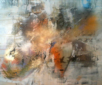 Œuvre contemporaine nommée « Peintures acrylique, technique mixte. 4 », Réalisée par PATRICK CHARRIER