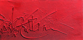 Œuvre contemporaine nommée « RED NONSENSE », Réalisée par LEPOLSK