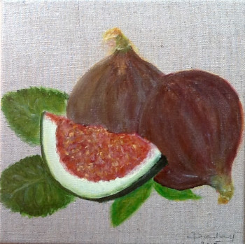 Œuvre contemporaine nommée « fruits d ete : les figues », Réalisée par PATRICIA DELEY