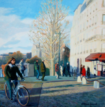 Œuvre contemporaine nommée « Paris, le café rouge », Réalisée par MAXENCE GERARD