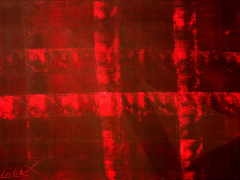 Œuvre contemporaine nommée « Mystère Rouge », Réalisée par XAVIER COLIN