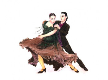 Œuvre contemporaine nommée « Flamenco, le macho », Réalisée par JACQUES TAFFOREAU