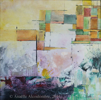 Œuvre contemporaine nommée « Entre ciel et mer », Réalisée par ANAëLLE ALCOULOMBRE