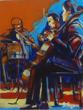 Œuvre contemporaine nommée « Trio à cordes », Réalisée par PHILOU