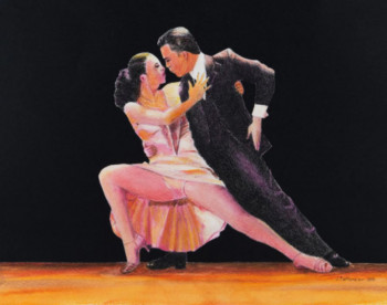 Œuvre contemporaine nommée « Tango, sensualité », Réalisée par JACQUES TAFFOREAU