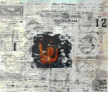Œuvre contemporaine nommée « Angkor encore », Réalisée par SOURZAT