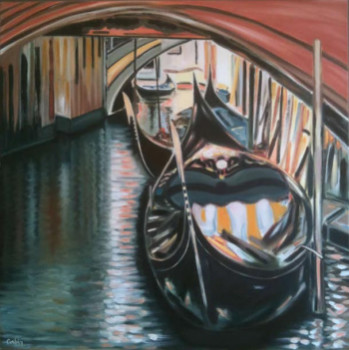 Œuvre contemporaine nommée « Canal à Venise », Réalisée par LAURENT CORBIN