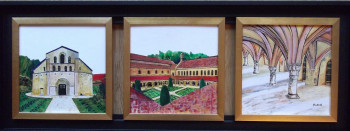 Œuvre contemporaine nommée « L'Abbaye de Fontenay », Réalisée par FABIE