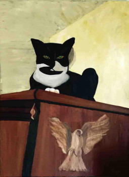 Œuvre contemporaine nommée « Le regard du chat », Réalisée par KHORRY66