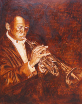 Œuvre contemporaine nommée « Miles Davis I », Réalisée par KATIA FONDECAVE