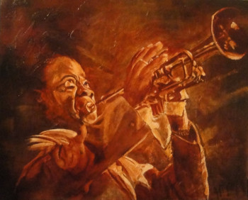 Œuvre contemporaine nommée « Louis Armstrong III », Réalisée par KATIA FONDECAVE
