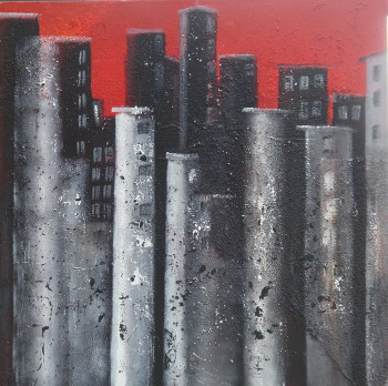 Œuvre contemporaine nommée « IMPRESSION NEW YORK », Réalisée par MIREILLE MAURY