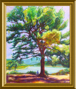 Œuvre contemporaine nommée « Le grand pin de Cézanne à Bimont », Réalisée par ARTOIS