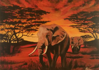 Œuvre contemporaine nommée « elephant », Réalisée par FRANCIS CHABAS