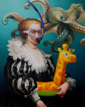 Œuvre contemporaine nommée « OCTOPUS », Réalisée par BRUET