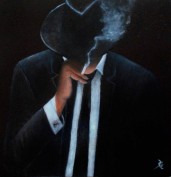 Œuvre contemporaine nommée « L'Homme à la cigarette », Réalisée par CBC