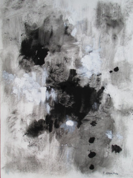 Œuvre contemporaine nommée « En noir et blanc 2 », Réalisée par J. CAUMES
