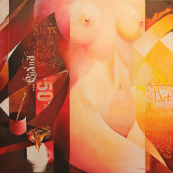 Œuvre contemporaine nommée « Ombre et lumière nues », Réalisée par MARTIN LORAFY