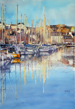 Œuvre contemporaine nommée « Port de Vannes », Réalisée par HENRI DUROSELLE