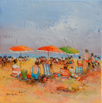 Œuvre contemporaine nommée « La plage », Réalisée par JEAN GODIN