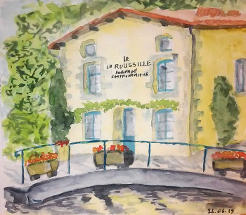 Œuvre contemporaine nommée « L'auberge de la Roussille », Réalisée par BARTLET-DROUZY