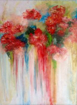 Œuvre contemporaine nommée « Bouquet de fleurs », Réalisée par PATRICIA DELEY